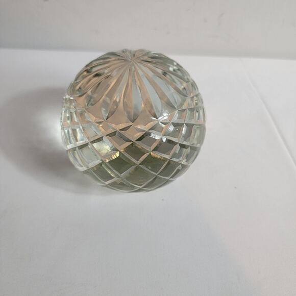 Honeycomb Prism Cut Crystal Glass Gazing Sun Catcher Paperweight Weighted - Picture 4 of 9